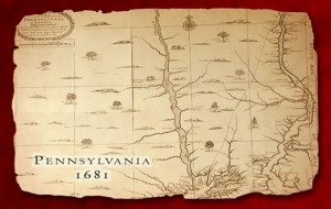 PA Map in the year 1681